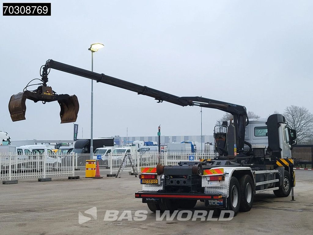 Mercedes Actros 2532 6X2 NL-Truck HMF 1643 Z2 Crane Kran 21 tons VDL Hooklift Lift-Axle Euro 5