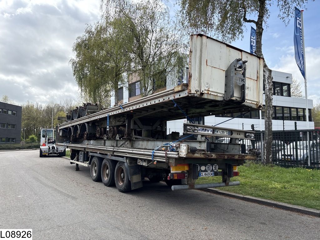Trailor open laadbak 4 open-top trailers.