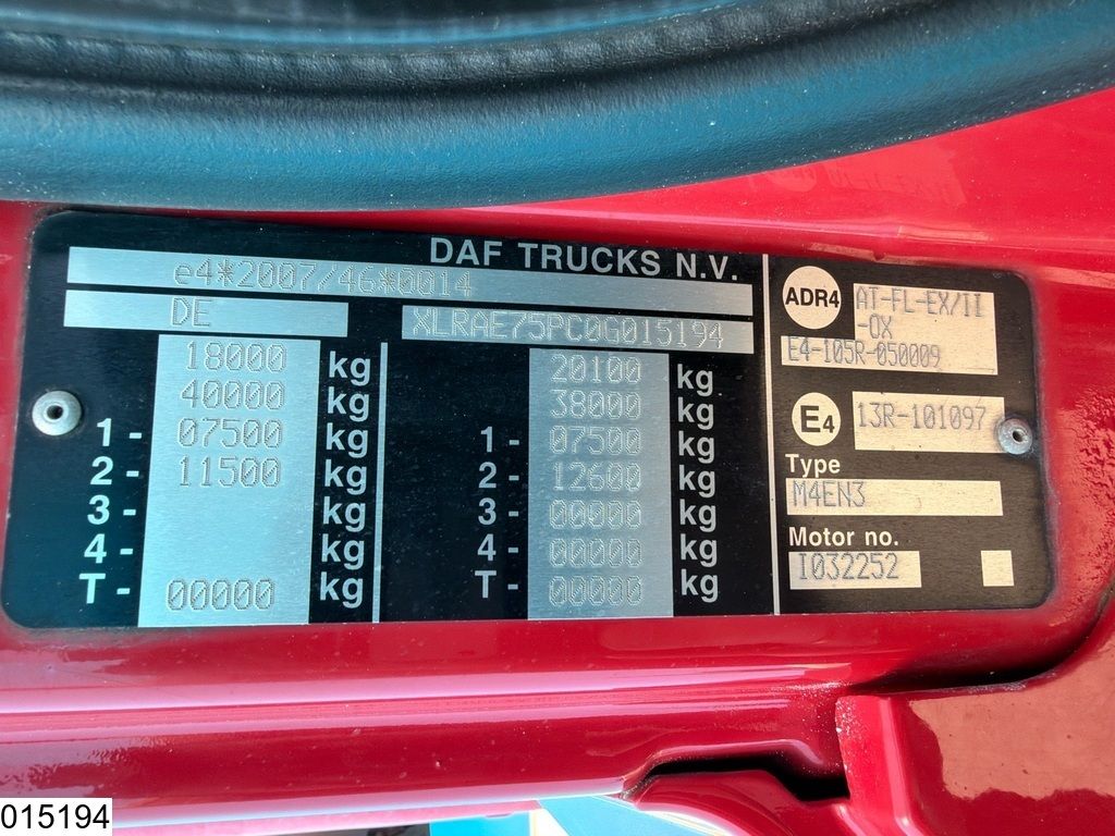 DAF CF 310 EURO 5, 13500 liter, 3 Comp
