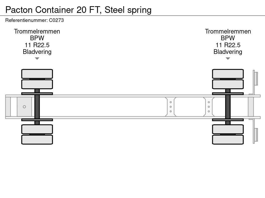 Pacton Container 20 FT, Steel spring