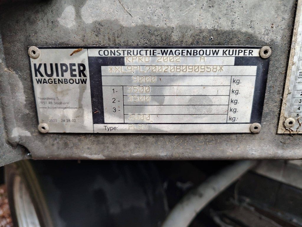 Semi-Dieplader Kuiper Plsd 9000kg 2008