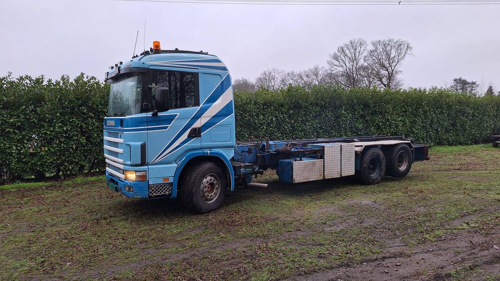 Hooklift system Truck Scania R144-GB-6X2-NA90190 Diesel