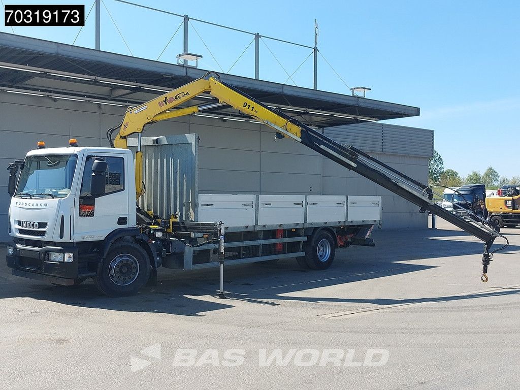 Iveco Eurocargo 180E300 4X2 Hyva V911 3S Crane Kran Telma retarder Ladebordwand Euro 5