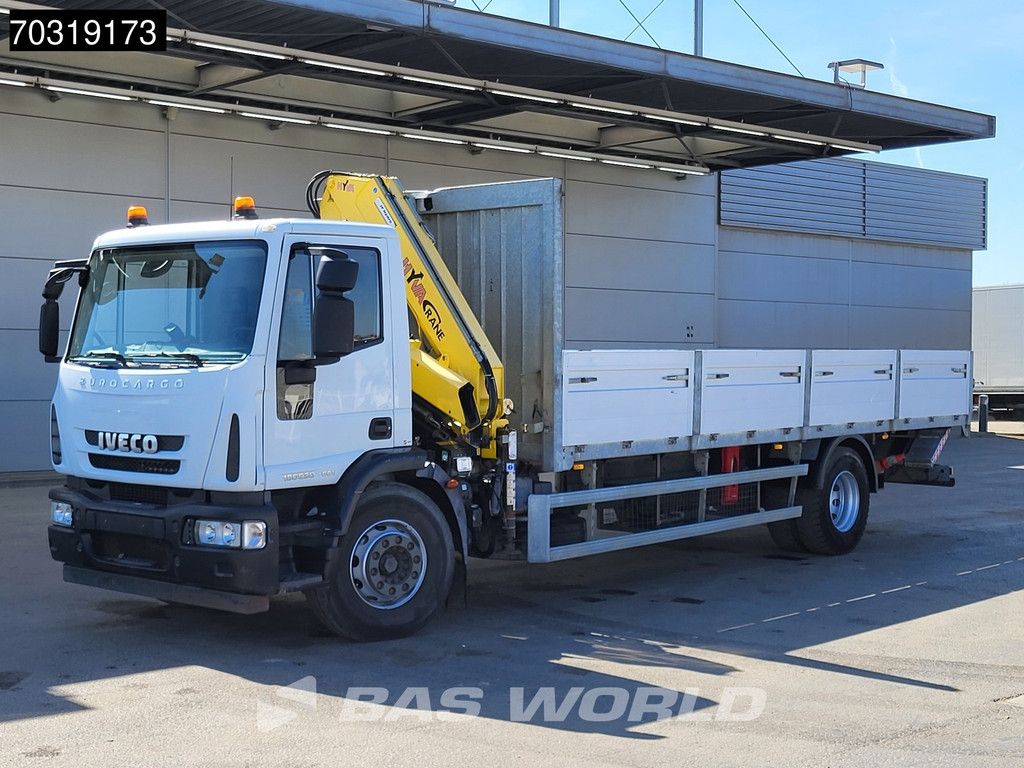 Iveco Eurocargo 180E300 4X2 Hyva V911 3S Crane Kran Telma retarder Ladebordwand Euro 5