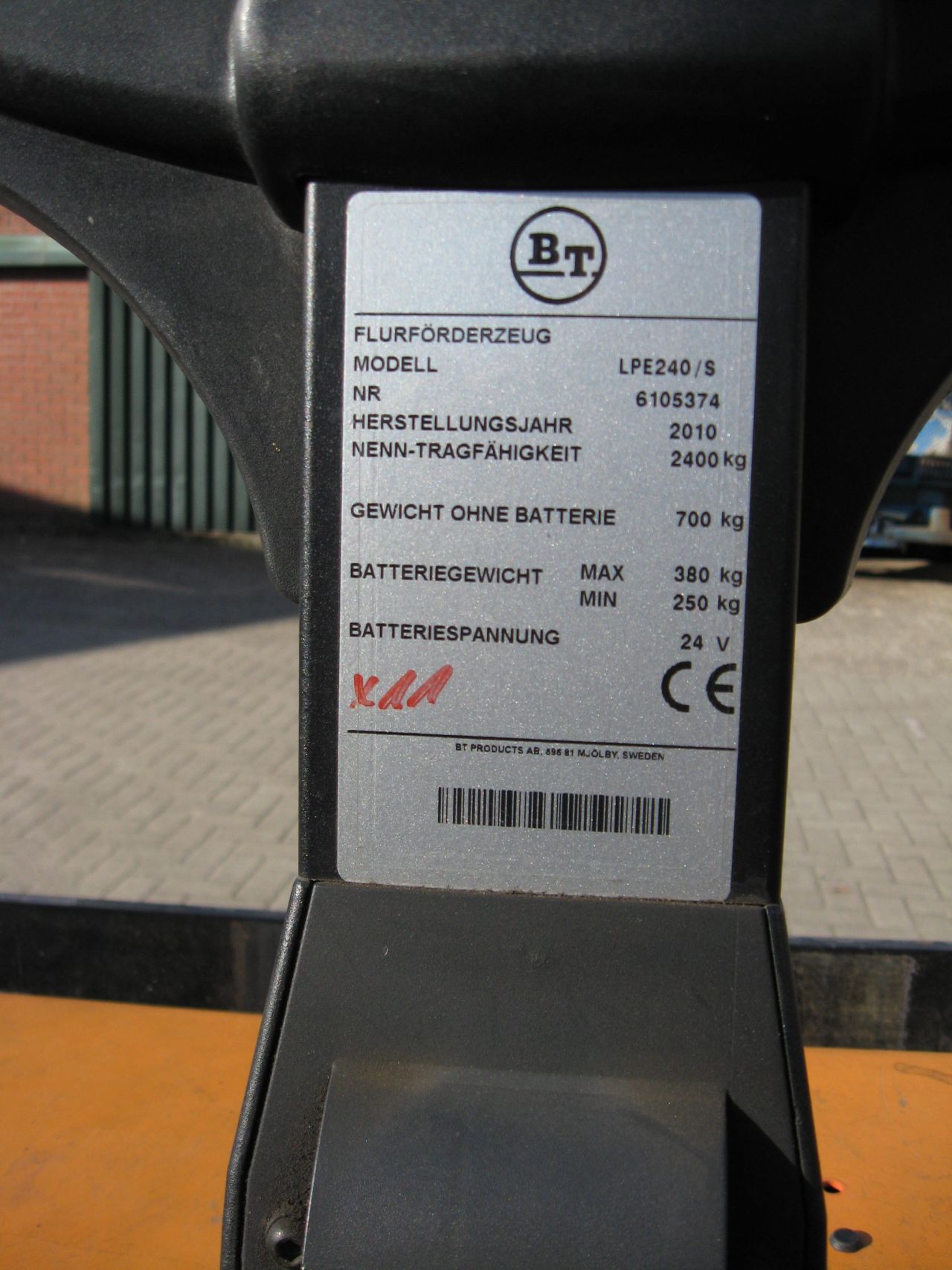 BT meerijpalletwagen