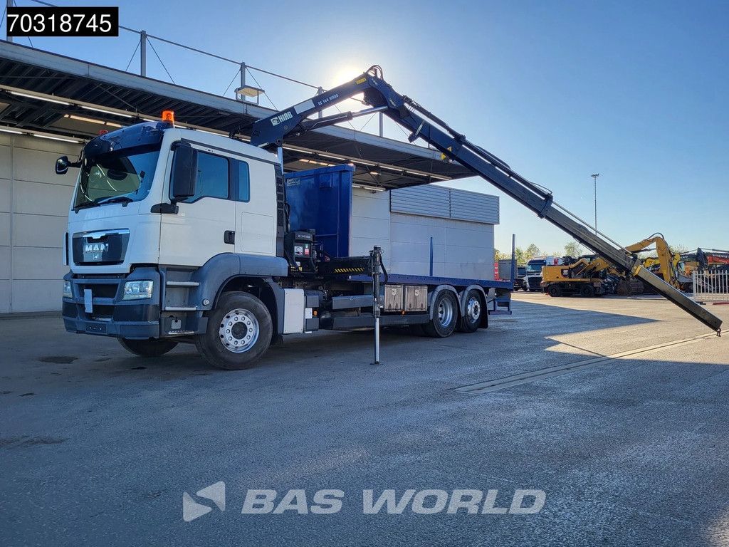 MAN TGS 26.400 6X2 HIAB 144 B S-2 Hiduo Kran Crane ADR Lift+steering axle Euro 5