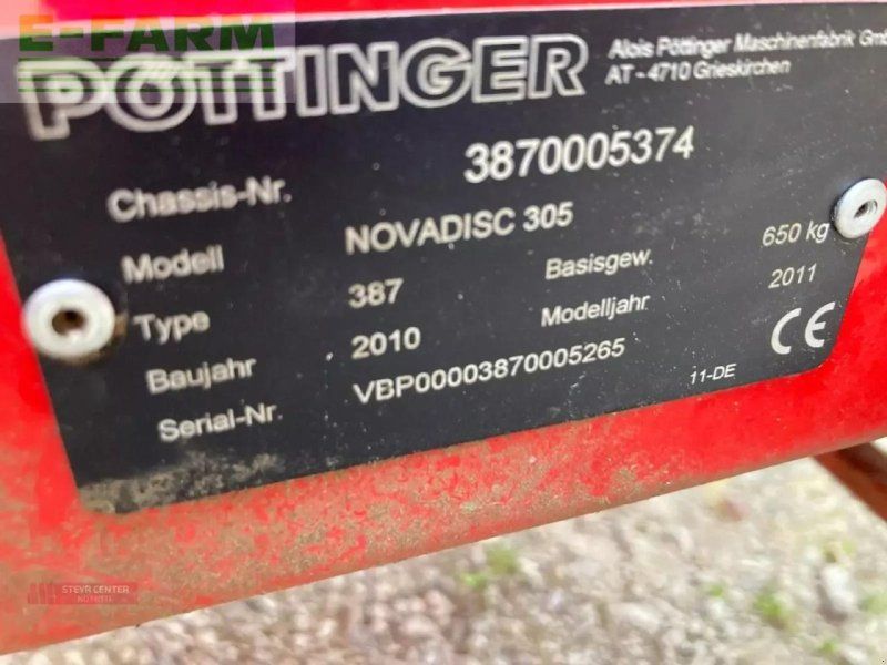 Pöttinger novadisc 305