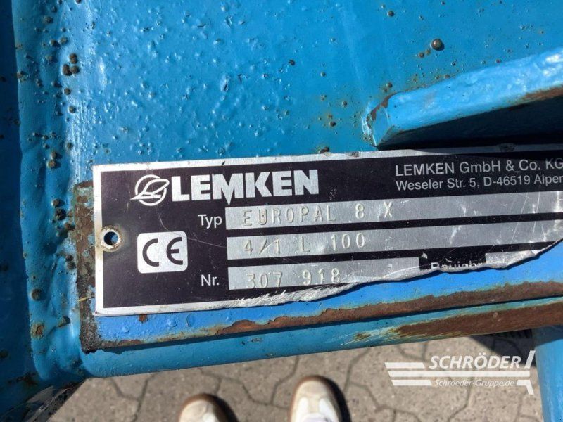 Lemken EUROPAL 8 X 5 L 100 | STEINSICHERUNG