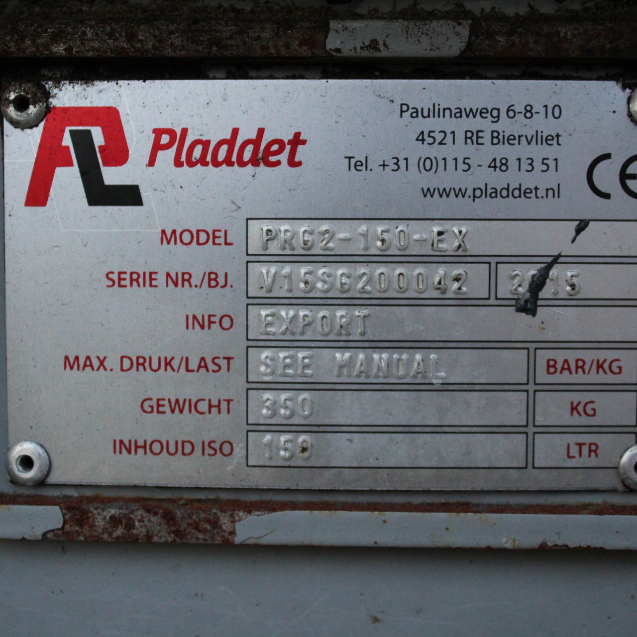 Pladdet PRG-2-150 sorteergrijper CW10