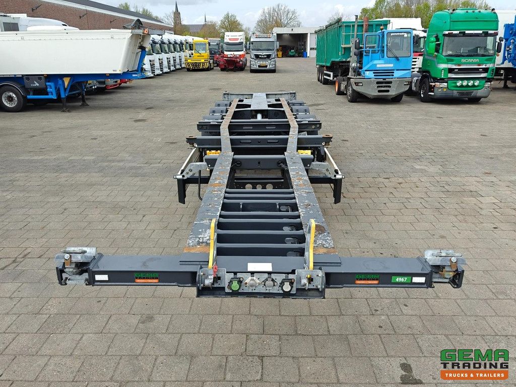 Schmitz Cargobull SCB S3D 2 x 20 Fuß, 1 x 30 Fuß, 1 x 40 Fuß – Heckantrieb – 3-achsige Schmitz-Scheibenbremsen – BE-Zulassung