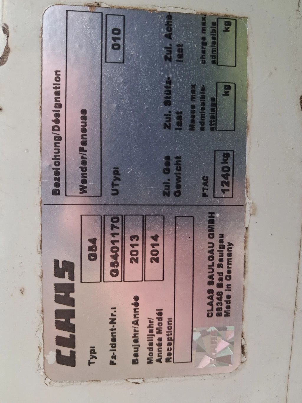 Claas Volto 900 schudder