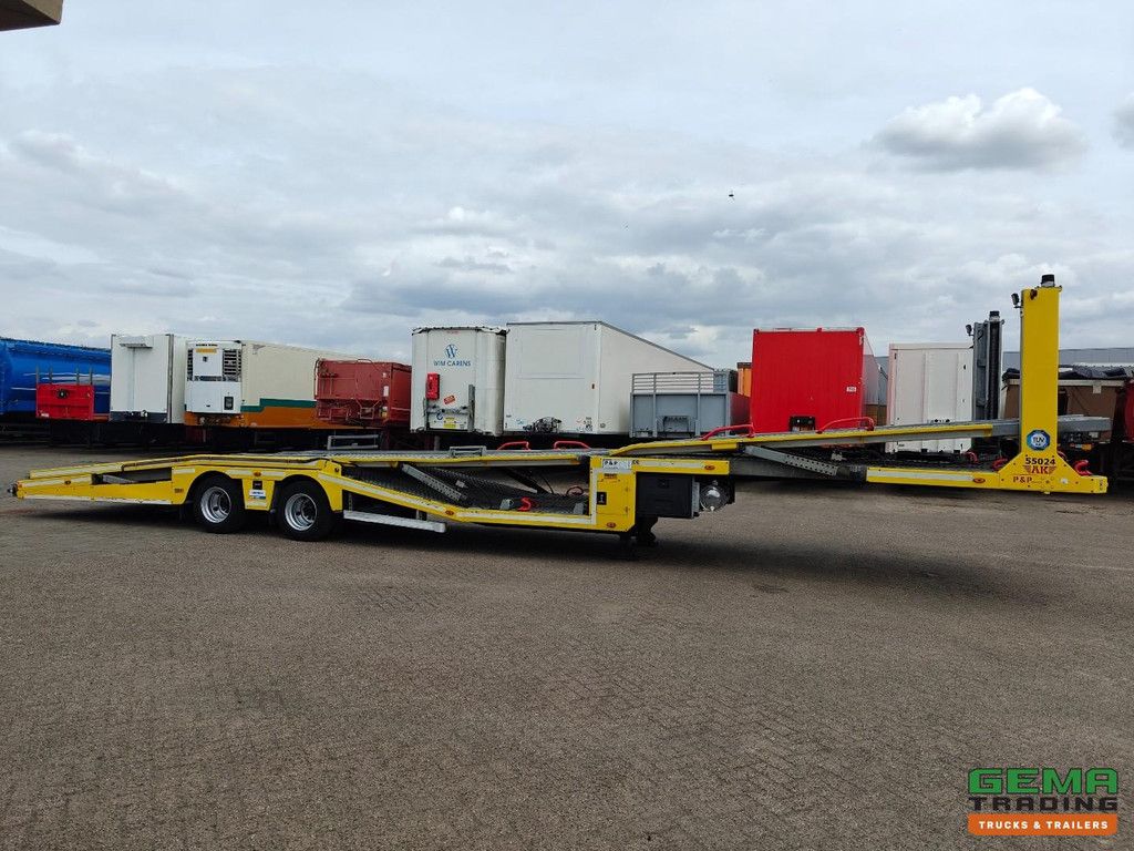 Aksoylu 2 AXLE SEMI-TRAILER 6-Lader-Autotransporter – Seilwinde 5000 kg – Hydraulikpumpe – 2 Achsen BPW – TOP! – TÜV bis 03/2027