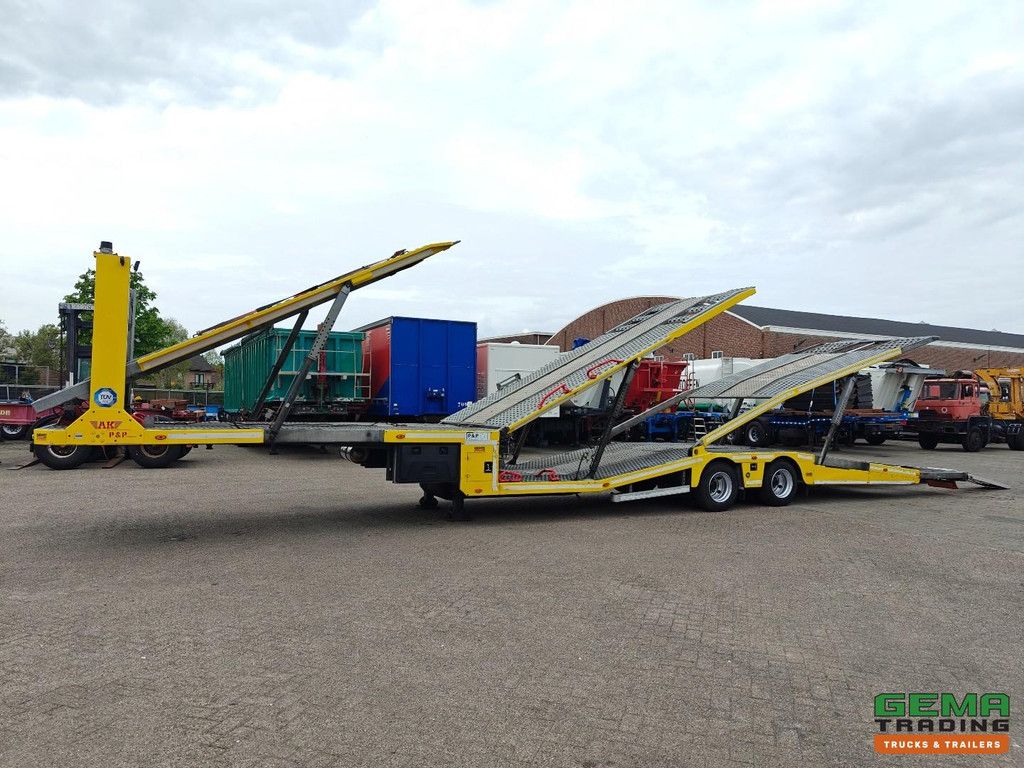 Aksoylu 2 AXLE SEMI-TRAILER 6-Lader-Autotransporter – Seilwinde 5000 kg – Hydraulikpumpe – 2 Achsen BPW – TOP! – TÜV bis 03/2027