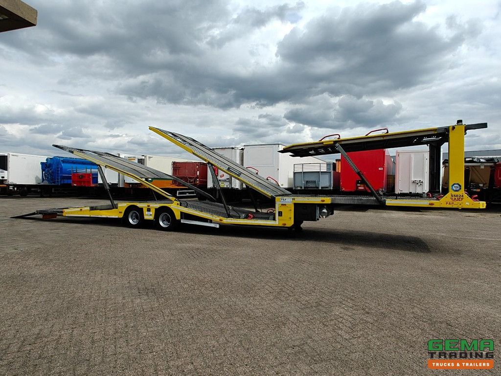 Aksoylu 2 AXLE SEMI-TRAILER 6-Lader-Autotransporter – Seilwinde 5000 kg – Hydraulikpumpe – 2 Achsen BPW – TOP! – TÜV bis 03/2027