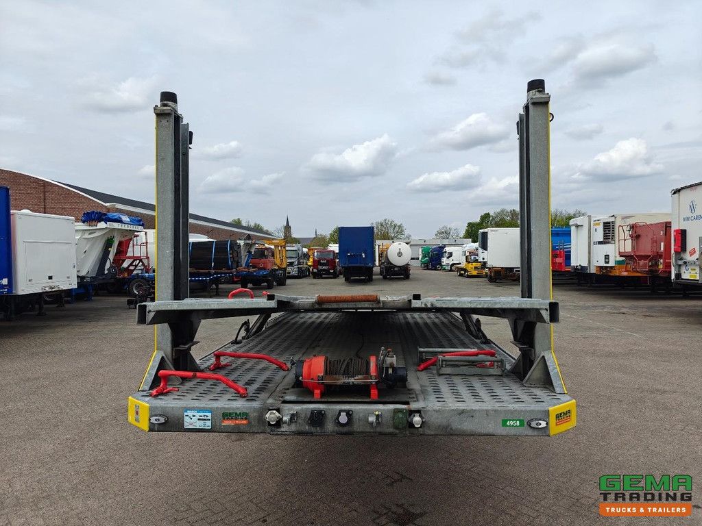 Aksoylu 2 AXLE SEMI-TRAILER 6-Lader-Autotransporter – Seilwinde 5000 kg – Hydraulikpumpe – 2 Achsen BPW – TOP! – TÜV bis 03/2027