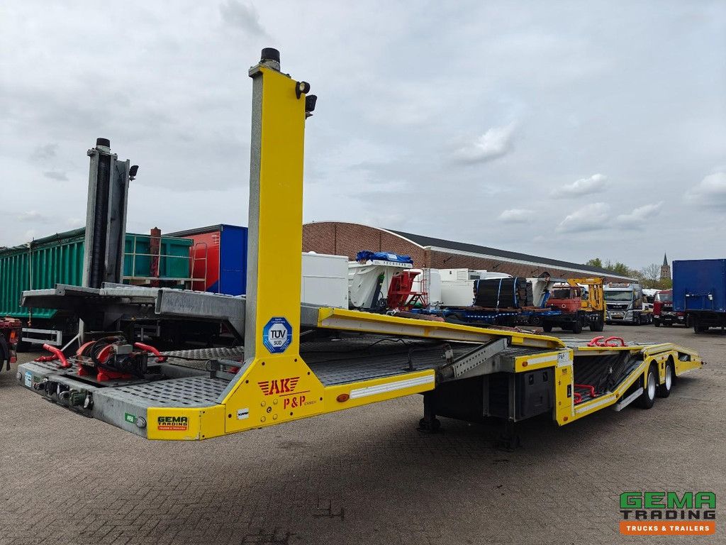 Aksoylu 2 AXLE SEMI-TRAILER 6-Lader-Autotransporter – Seilwinde 5000 kg – Hydraulikpumpe – 2 Achsen BPW – TOP! – TÜV bis 03/2027