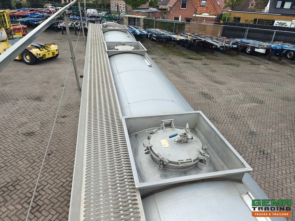 Magyar SR A1 SD4A0N 28.000 l – Isolierter Chemie-/Landwirtschaftstank – Edelstahl – 1 Kammer – Alcoa – 5.500 kg – 3-Achs-SAF-Scheibenkupplung