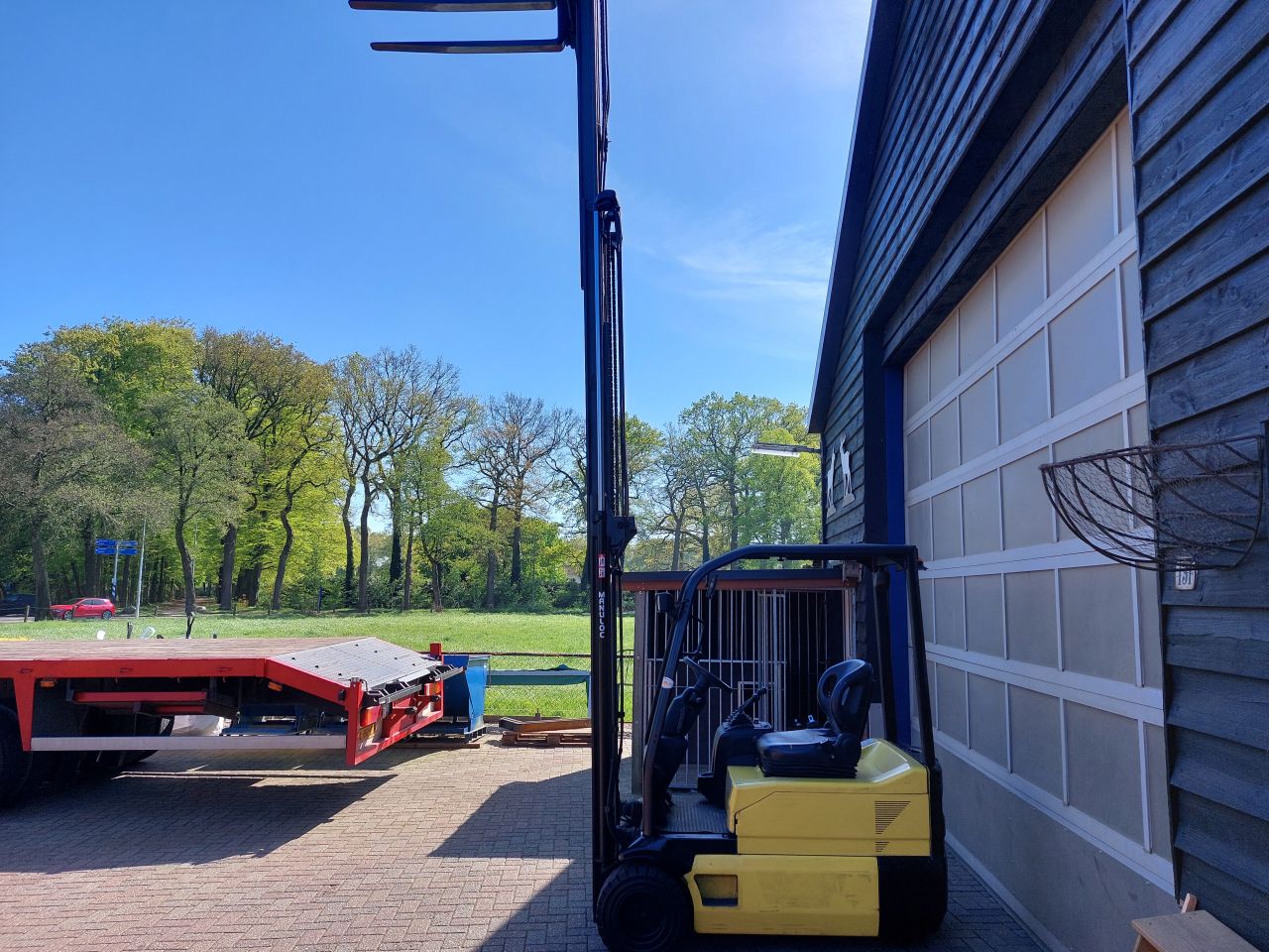 Komatsu FB18 triplex sideshift vorkversteller