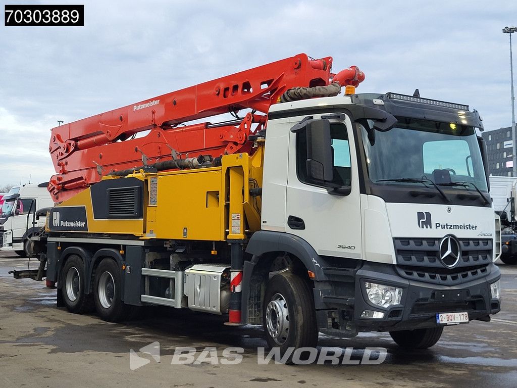 Mercedes Arocs Arocs 2640 6X4 Belgium Truck 36mtr Putzmeister BFS 36-4.16 H LS Concrete Pump Euro 6