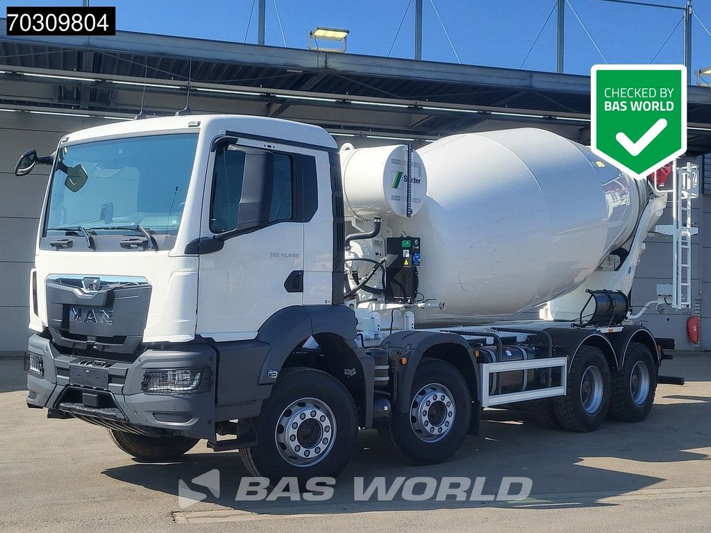 MAN TGS 41.440 8X4 NEW! 12m3 Stetter Mixer Big-Axle Steelsuspension Automatic Euro 6