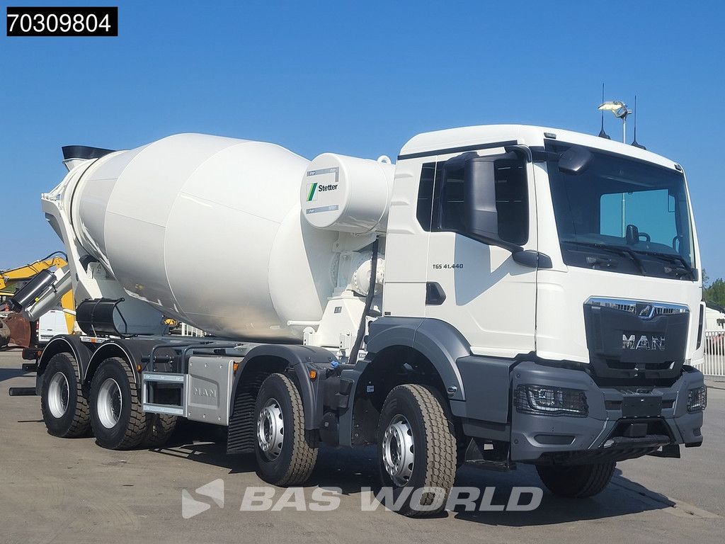 MAN TGS 41.440 8X4 NEW! 12m3 Stetter Mixer Big-Axle Steelsuspension Automatic Euro 6