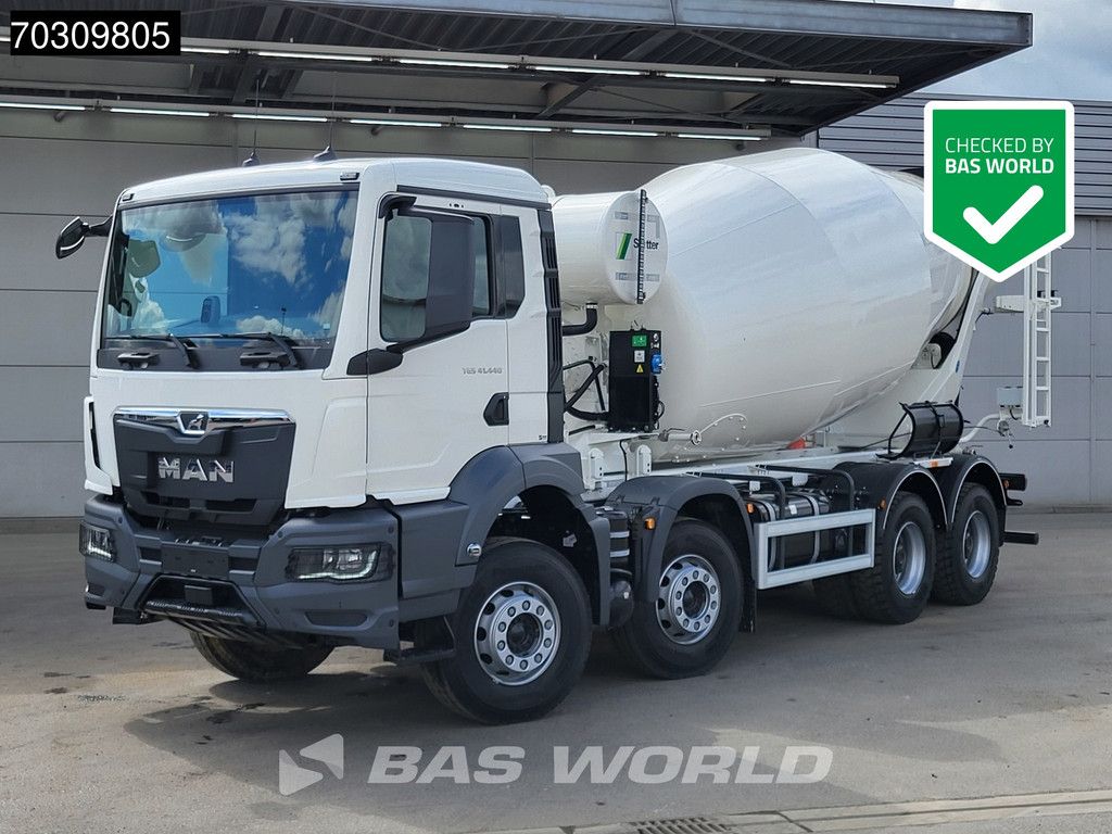 MAN TGS 41.440 8X4 NEW! 12m3 Stetter Mixer Big-Axle Steelsuspension Automatic Euro 6