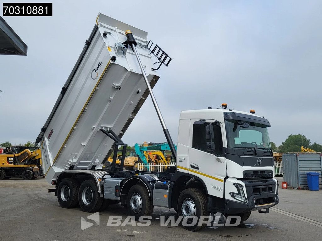 Volvo FMX 460 8X4 NEW! 13L Engine 19m3 Wielton Kipper Steelsuspension Big-Axle Automatic Euro 6