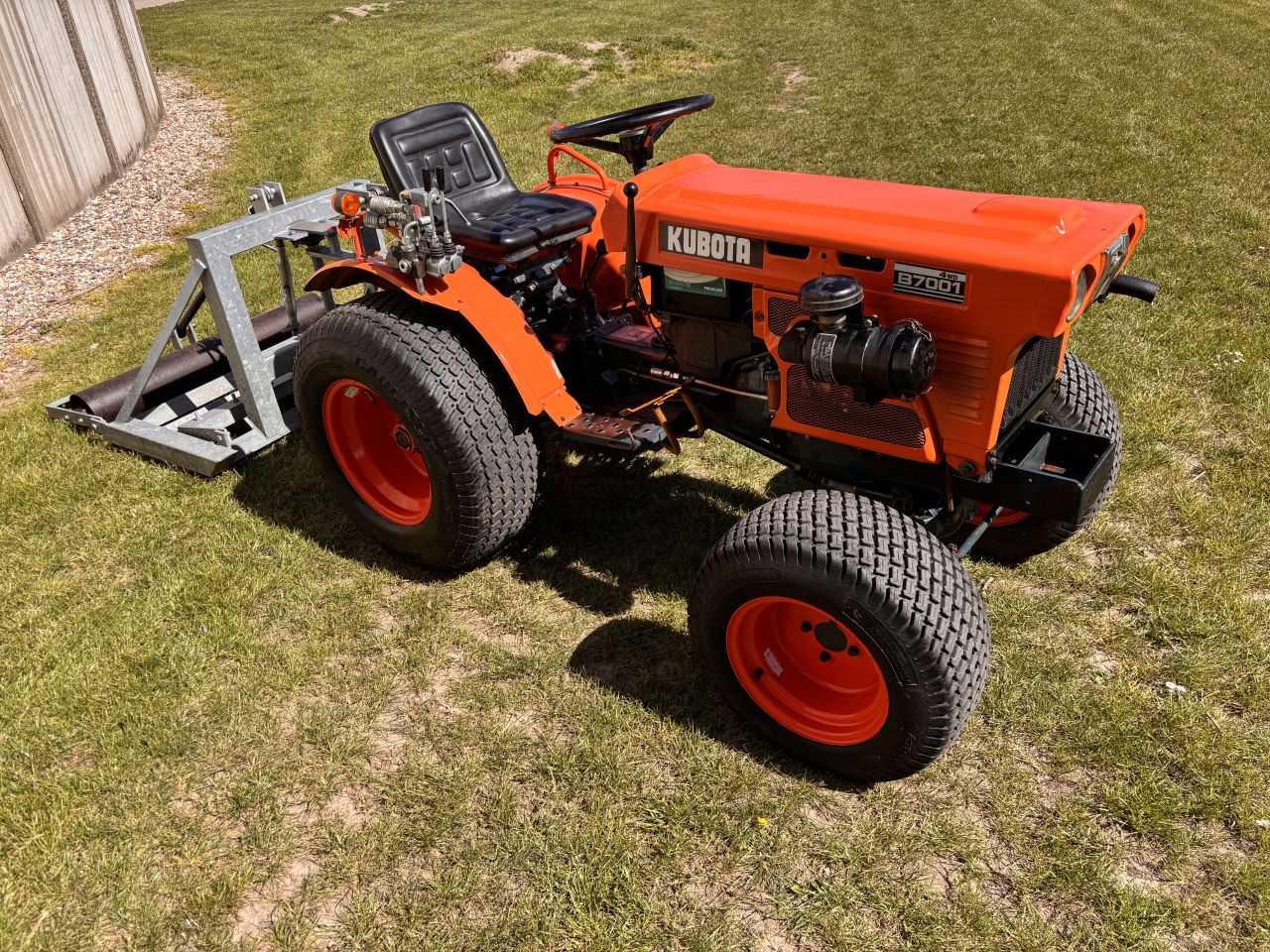 Bodemvlakker 120 cm met vulbare rol - volledig instelbaar