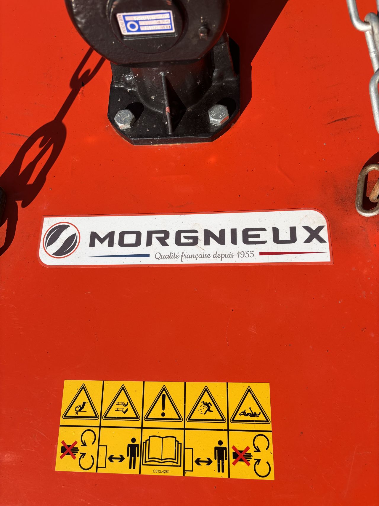 Morngieux weidebloter 100cm in nieuwstaat incl. aftakas