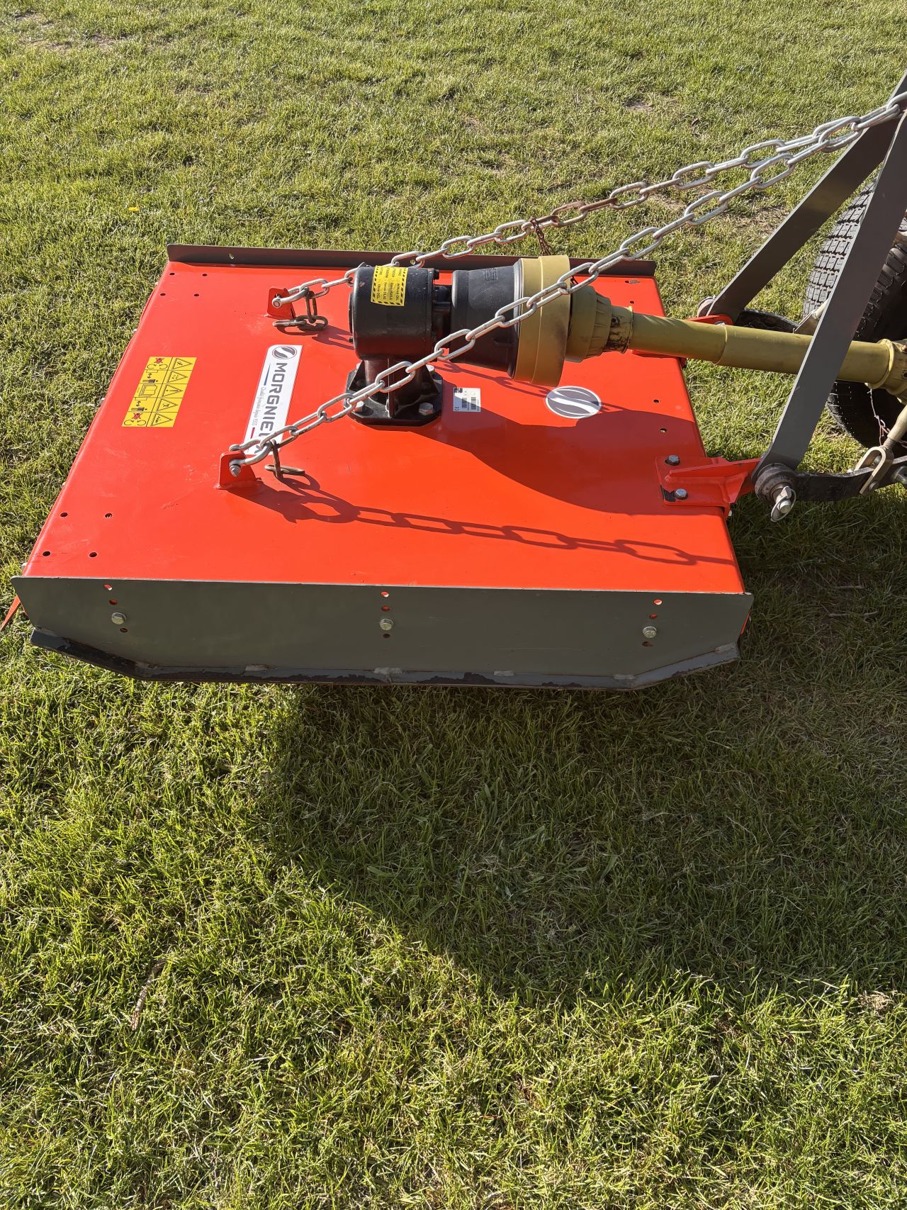 Morngieux weidebloter 100cm in nieuwstaat incl. aftakas