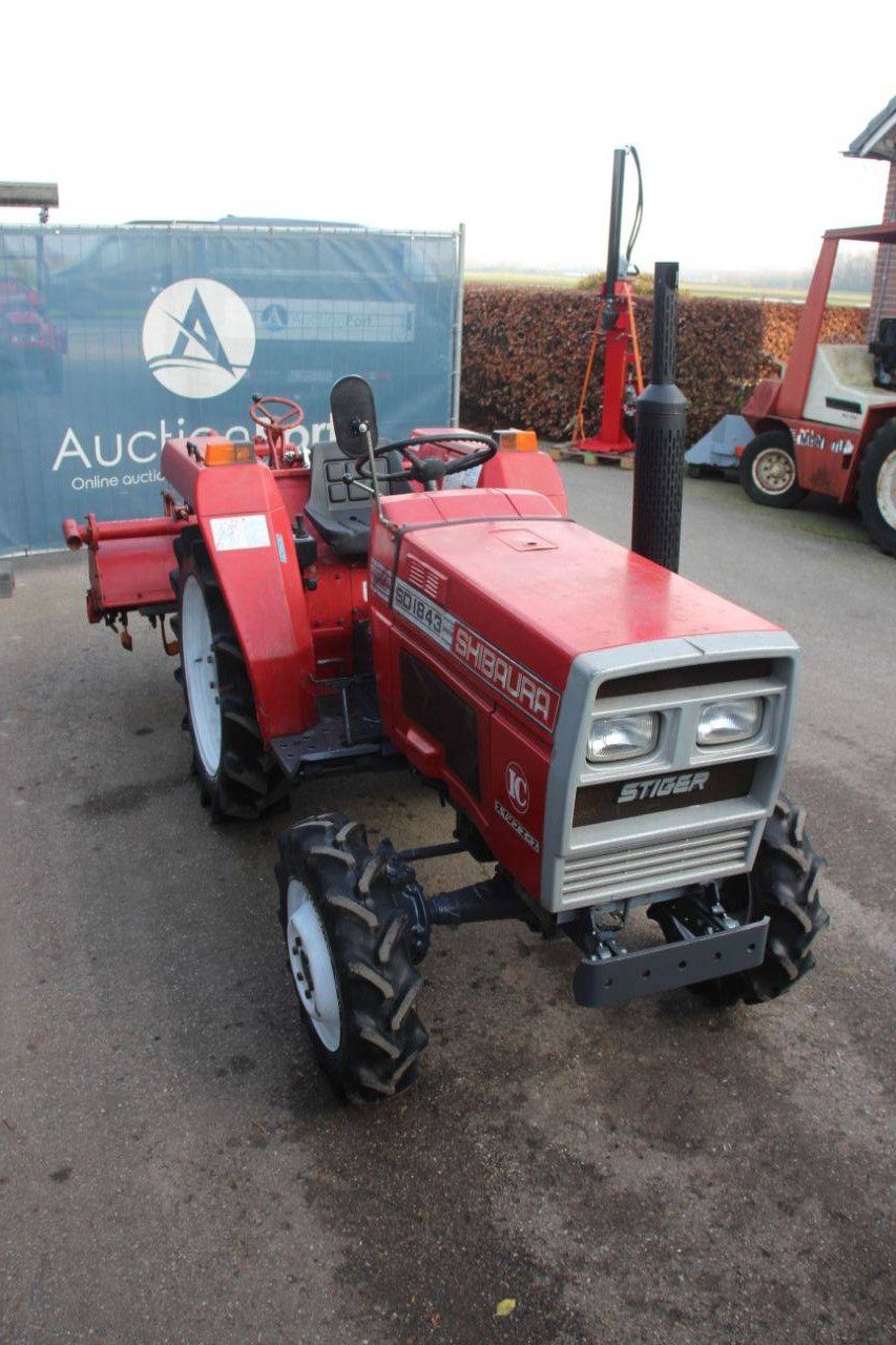 Minitractor Shibaura SD1843 Diesel met Grondfrees 18pk