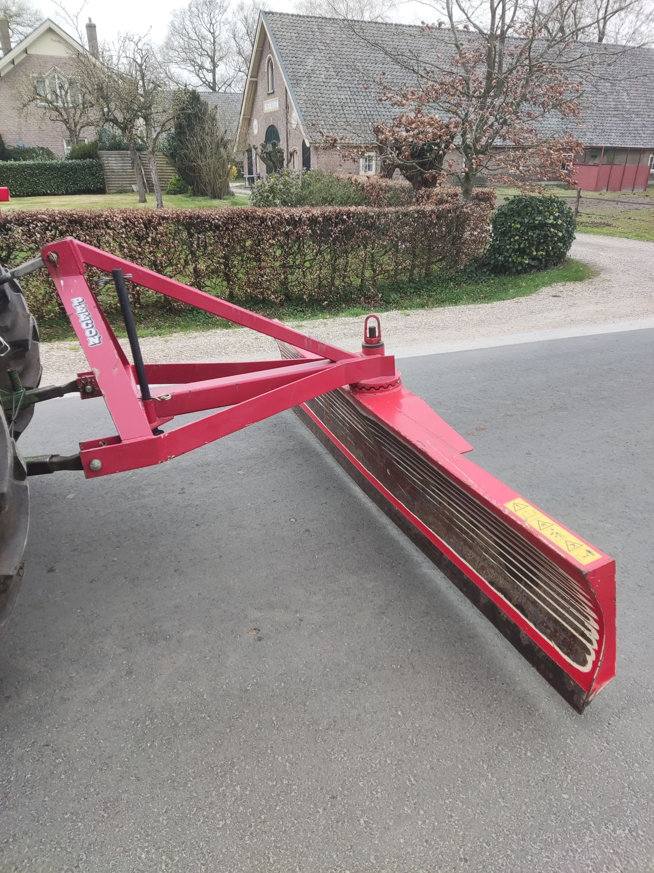 PEECON grondschaaf / schuif (type GS300, werkbreedte 300 cm)