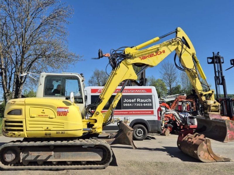 Takeuchi TB 290Powertilt + hydr. Schnellwechsler + 3 Lö