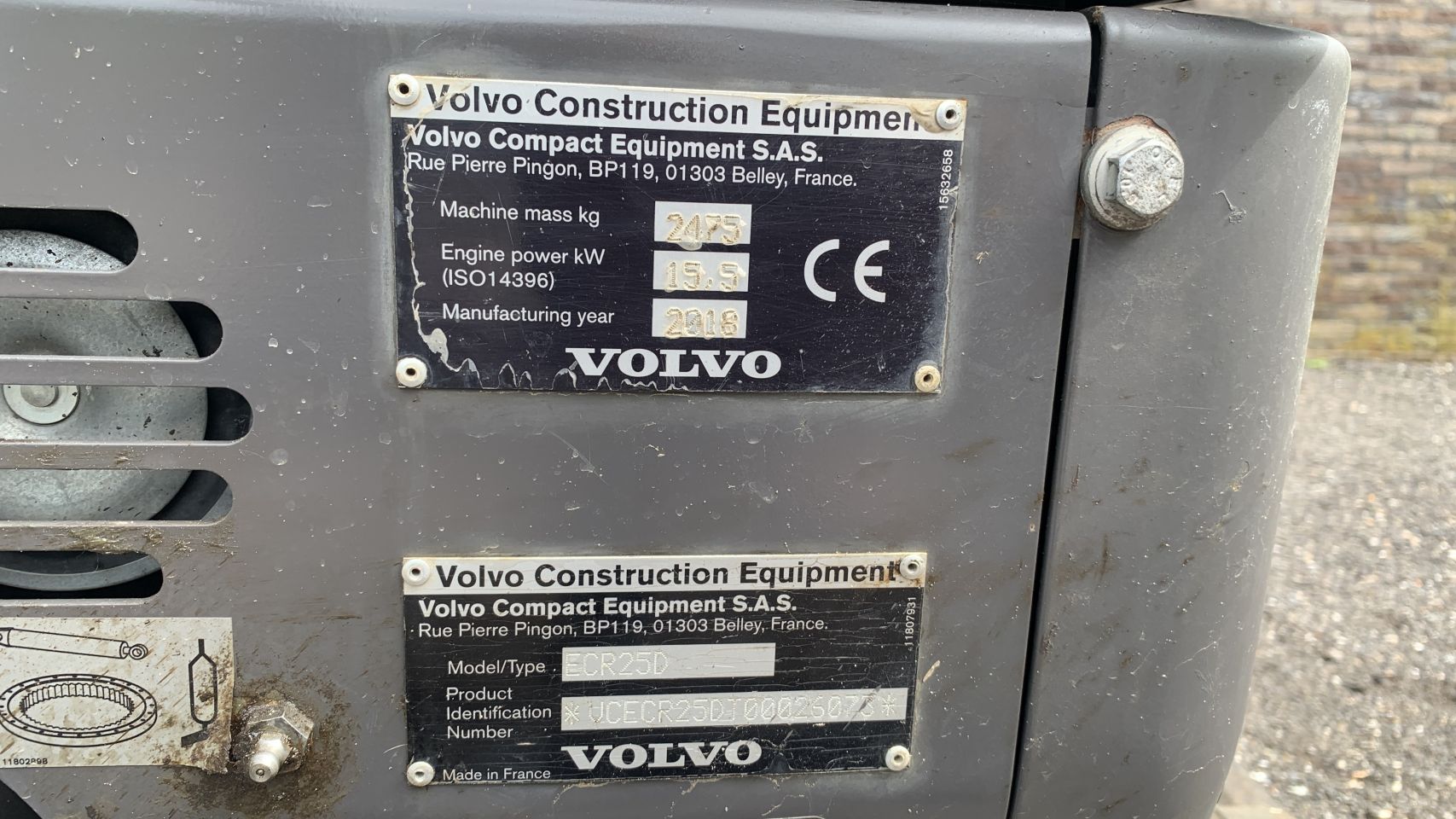 VOLVO ECR25D Full option!