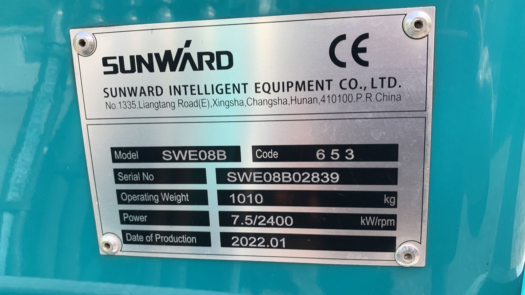 Sunward SWE08B als nieuw 49 uur