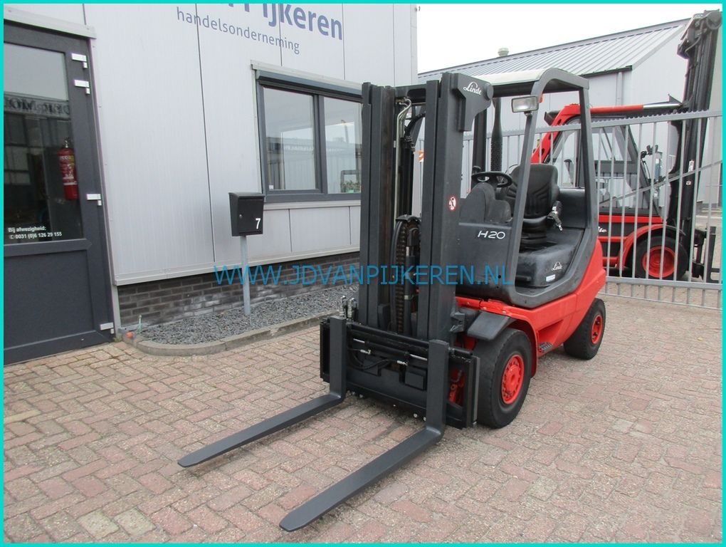 Linde H20D-03 351 Perkins diesel 6951uur+triplex+sideshift