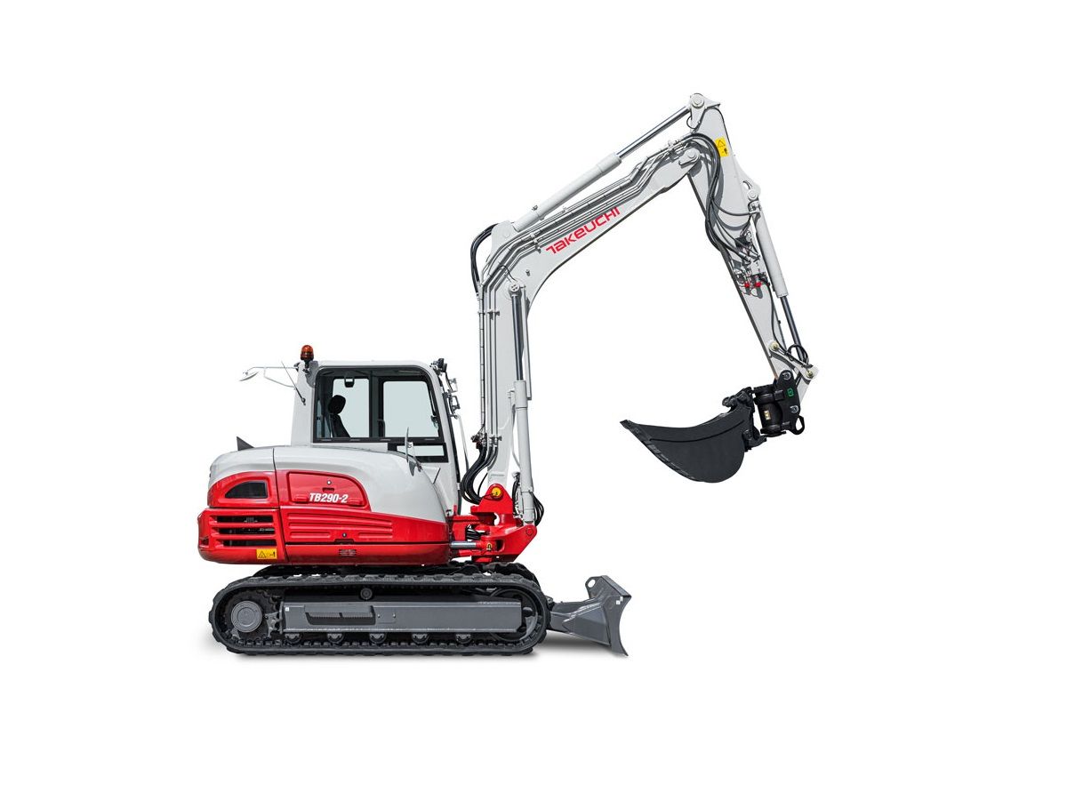 Takeuchi TB290-2, minigraver, minikraan, Demo!