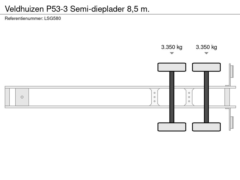 Veldhuizen P53-3 Semi-dieplader 8,5 m.