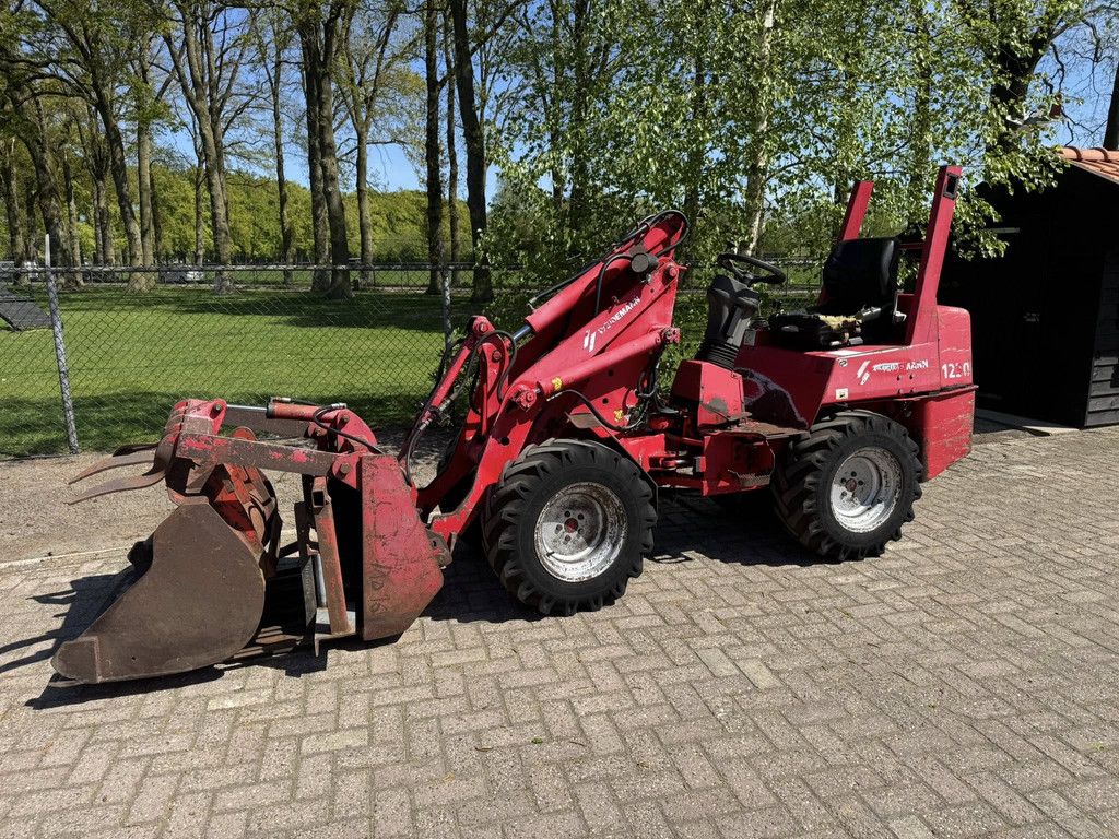 Weidemann 1230 shovel mestklem vorken grondbak
