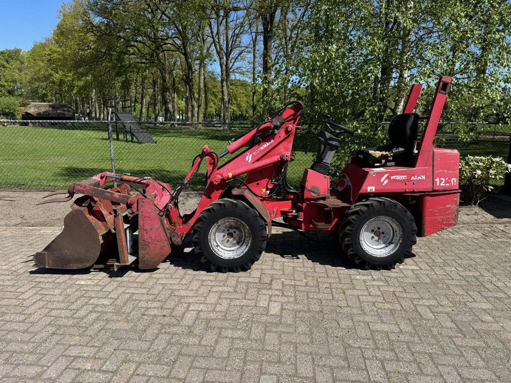 Weidemann 1230 shovel mestklem vorken grondbak