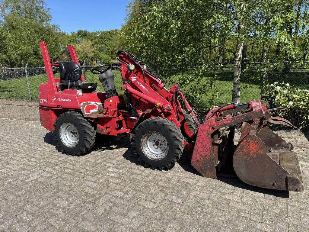 Weidemann 1230 shovel mestklem vorken grondbak