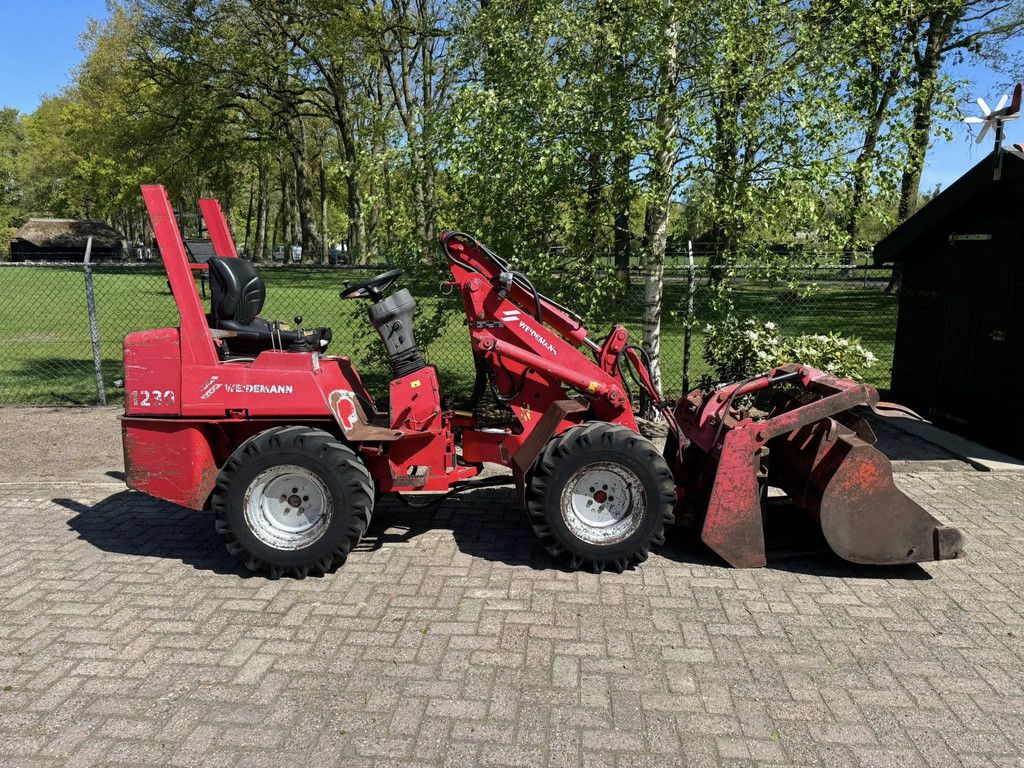 Weidemann 1230 shovel mestklem vorken grondbak