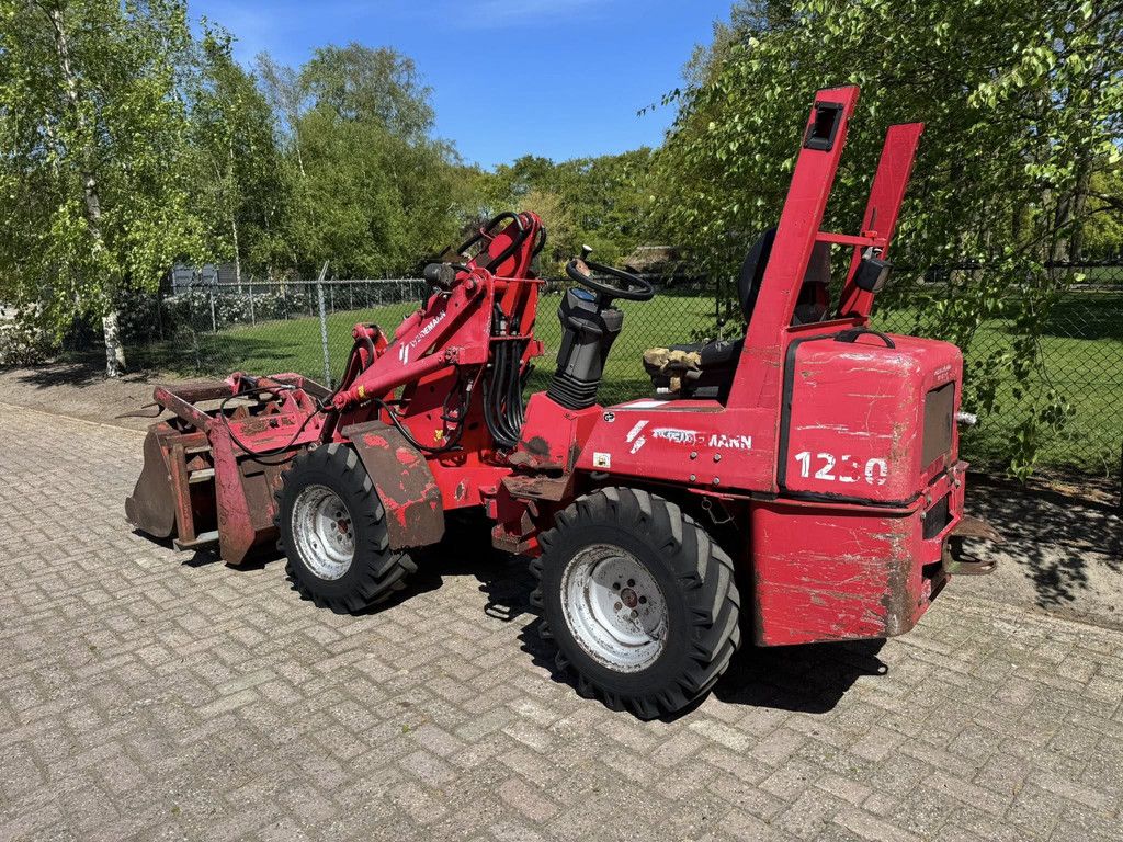 Weidemann 1230 shovel mestklem vorken grondbak