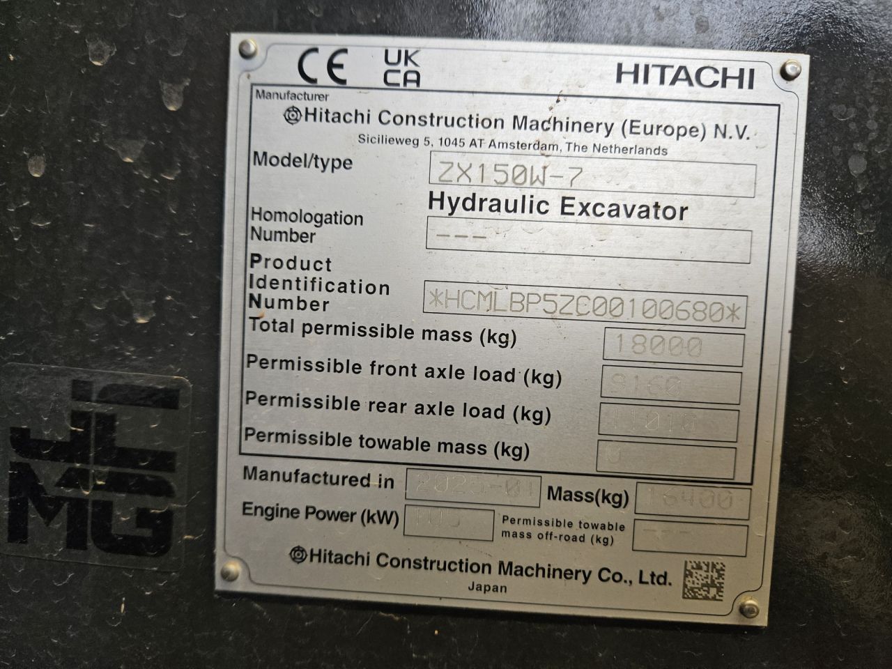 Hitachi ZX150W-7