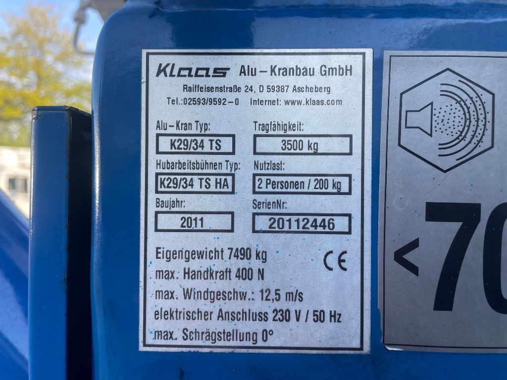 Klaas K 29/34 TS