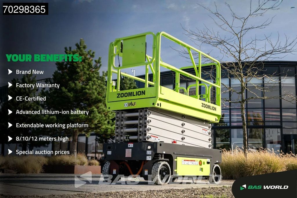 Zoomlion ZS0812AC-Li 8 M - Factory Warranty - CE-Certified