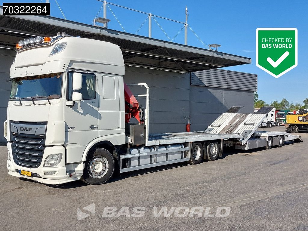 DAF XF XF 530 6X2 NL-Combi HMF 1120 K-RC Kran Crane Transporter Lift-Axle ACC Euro 6