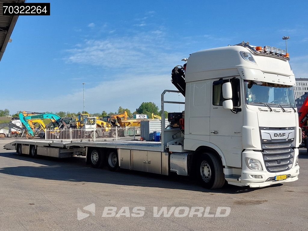 DAF XF XF 530 6X2 NL-Combi HMF 1120 K-RC Kran Crane Transporter Lift-Axle ACC Euro 6