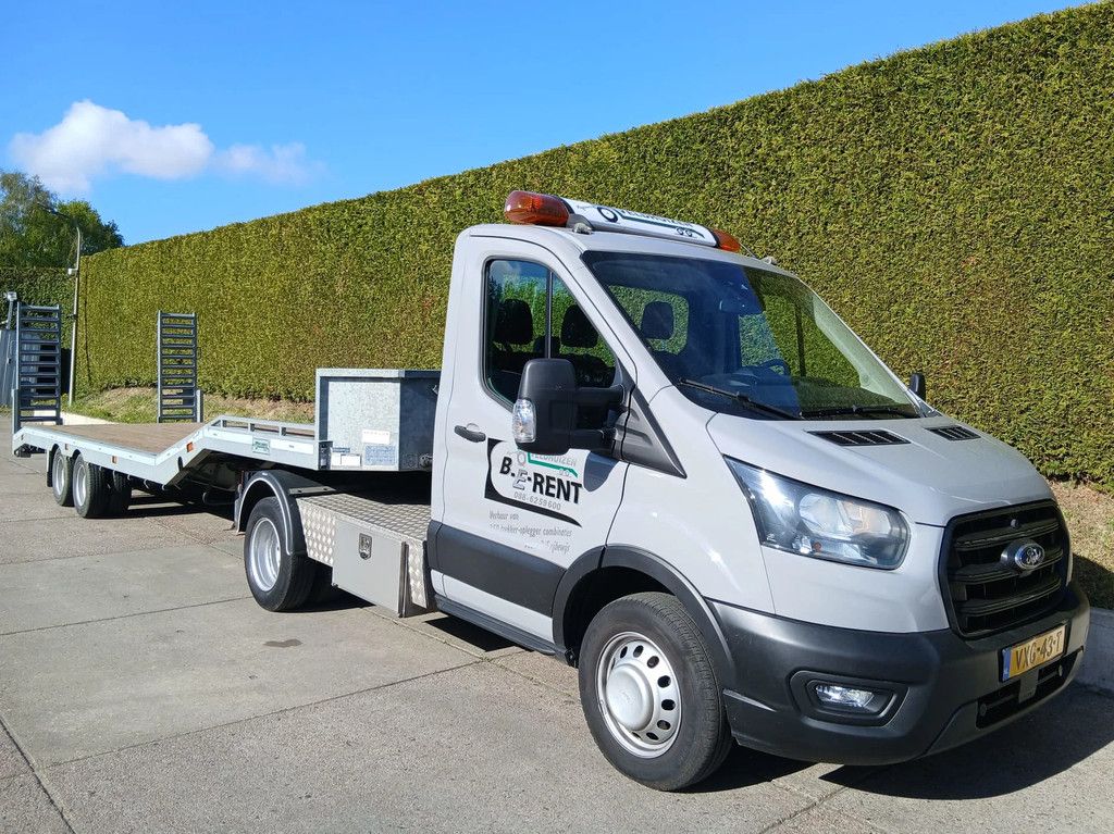 Ford Transit + smi-dieplader oplegger 8,5 m.