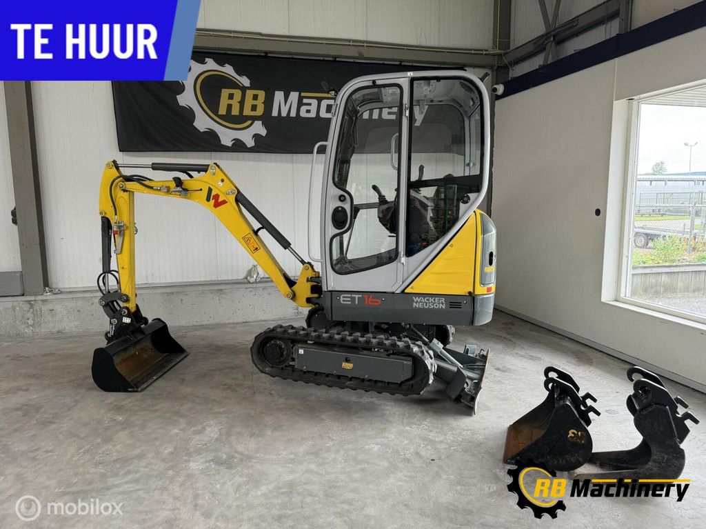 Minikranen/minigraver te huur